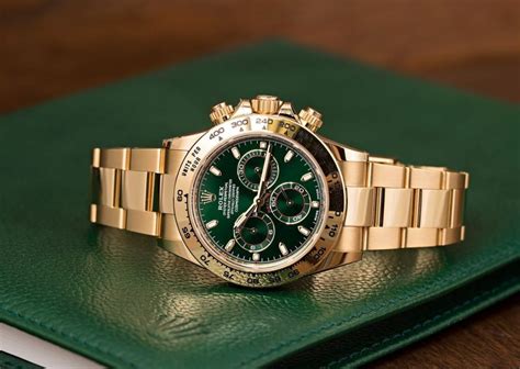 gold rolex with emerald face|Rolex green faced watch.